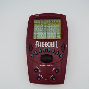 Vintage Radica Freecell Handheld Game 1999 Portable Electronic Still Works